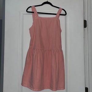 Light Pink denim dress NEVER WORN TAG STILL ON size 6